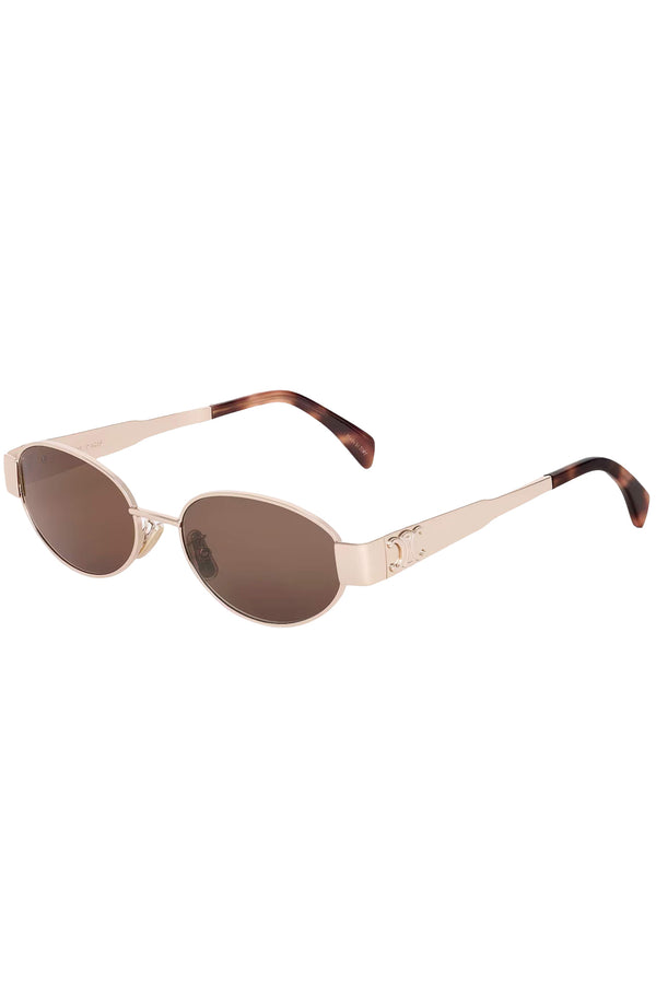 Triomphe Metal 01 Oval Frame Sunglasses