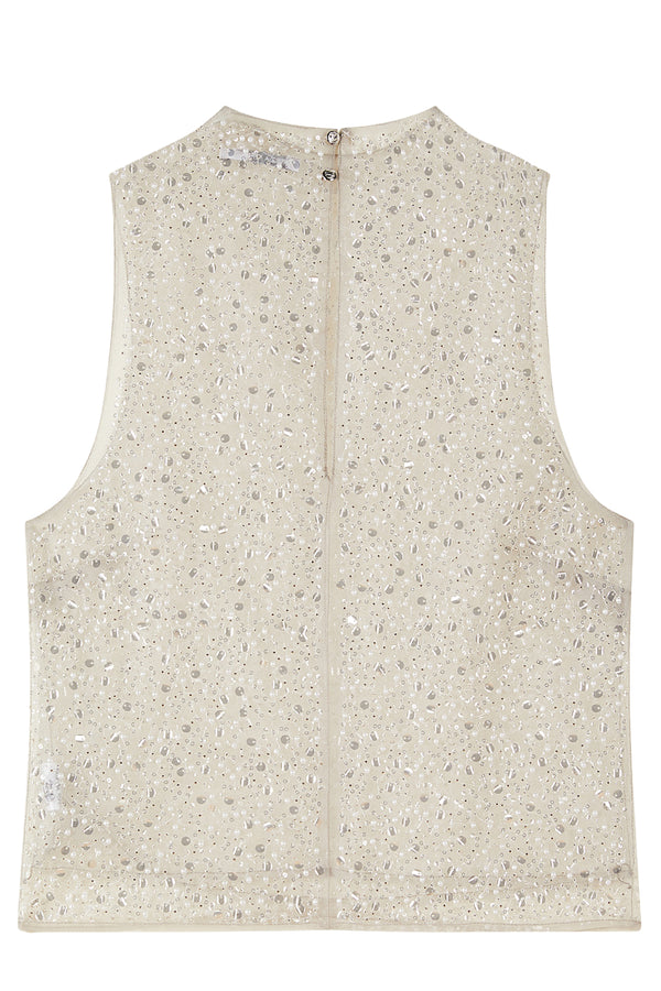 Sleeveless Sequined Top