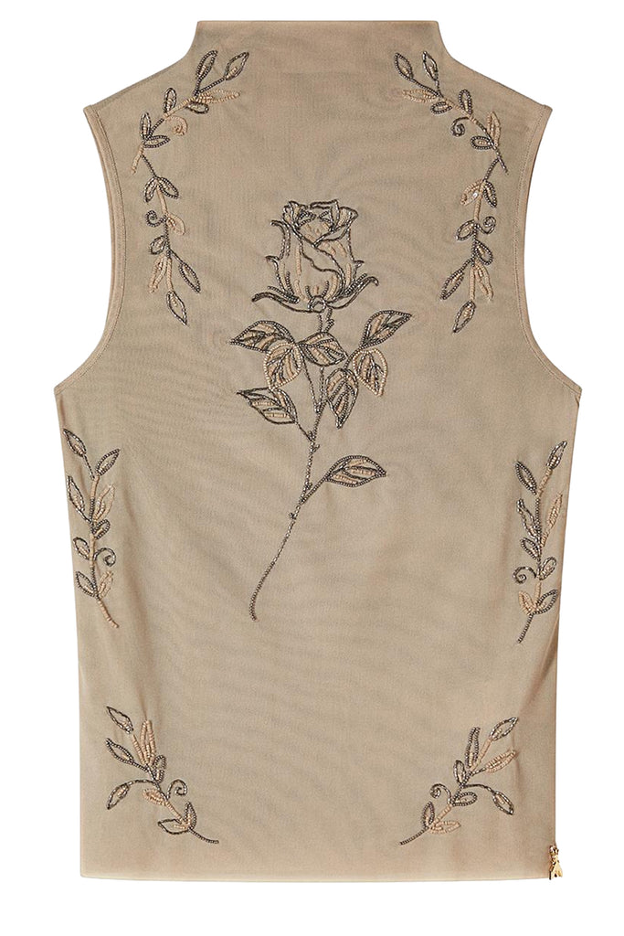 Rose-Embellised Top