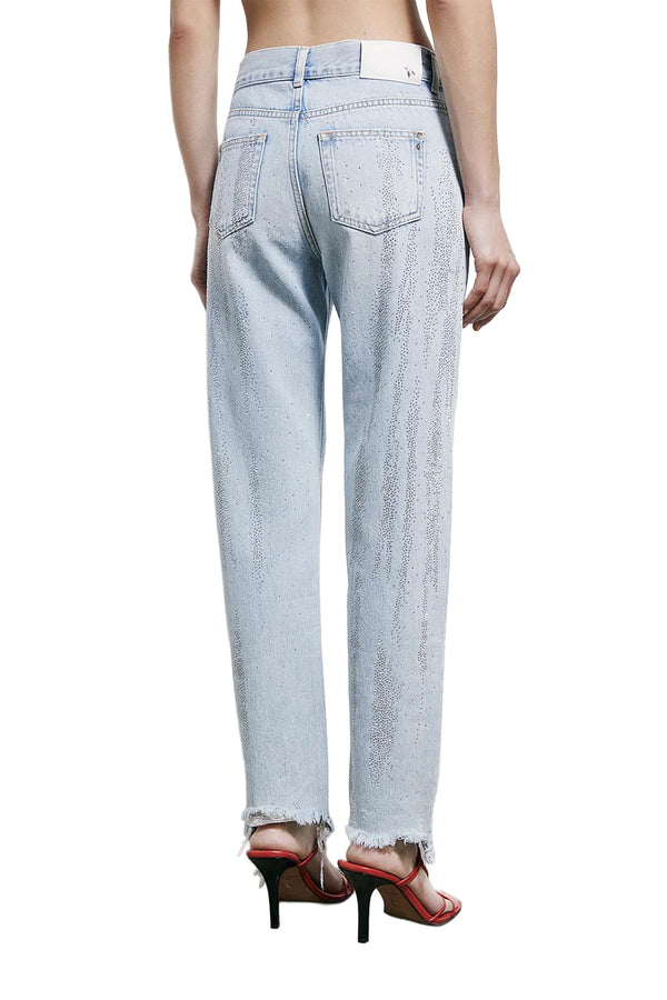 Rhinestone Detail Jeans
