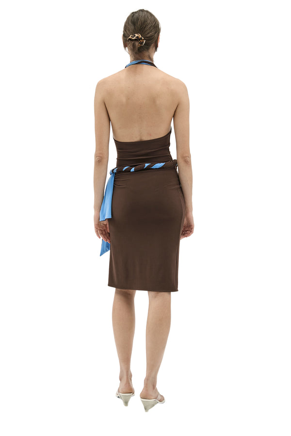 Bicolor Twisted Dress