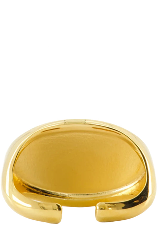 Logo-Detailed Oval Ring