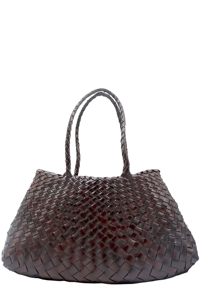Big Santa Groce Woven Leather Bag