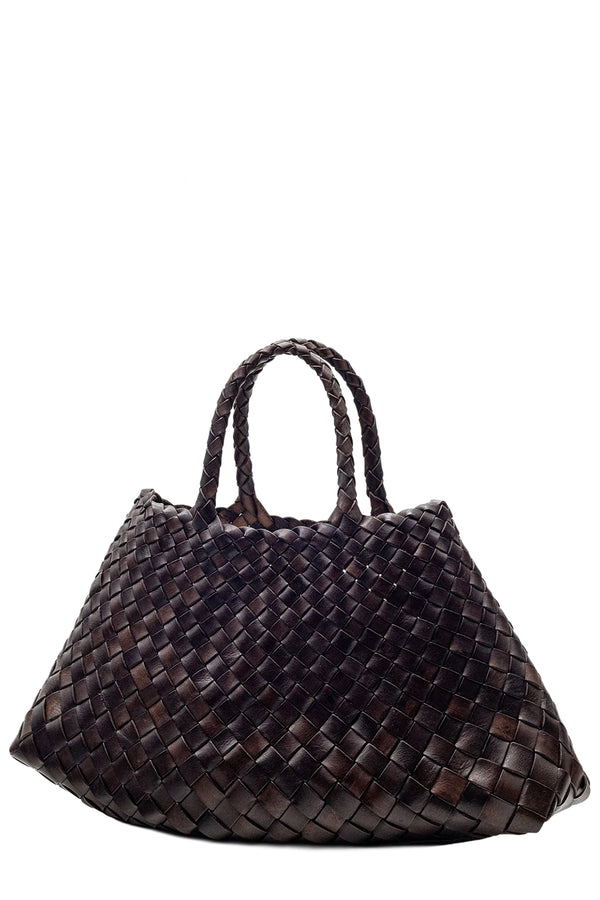 Small Santa Croce Woven Leather Bag