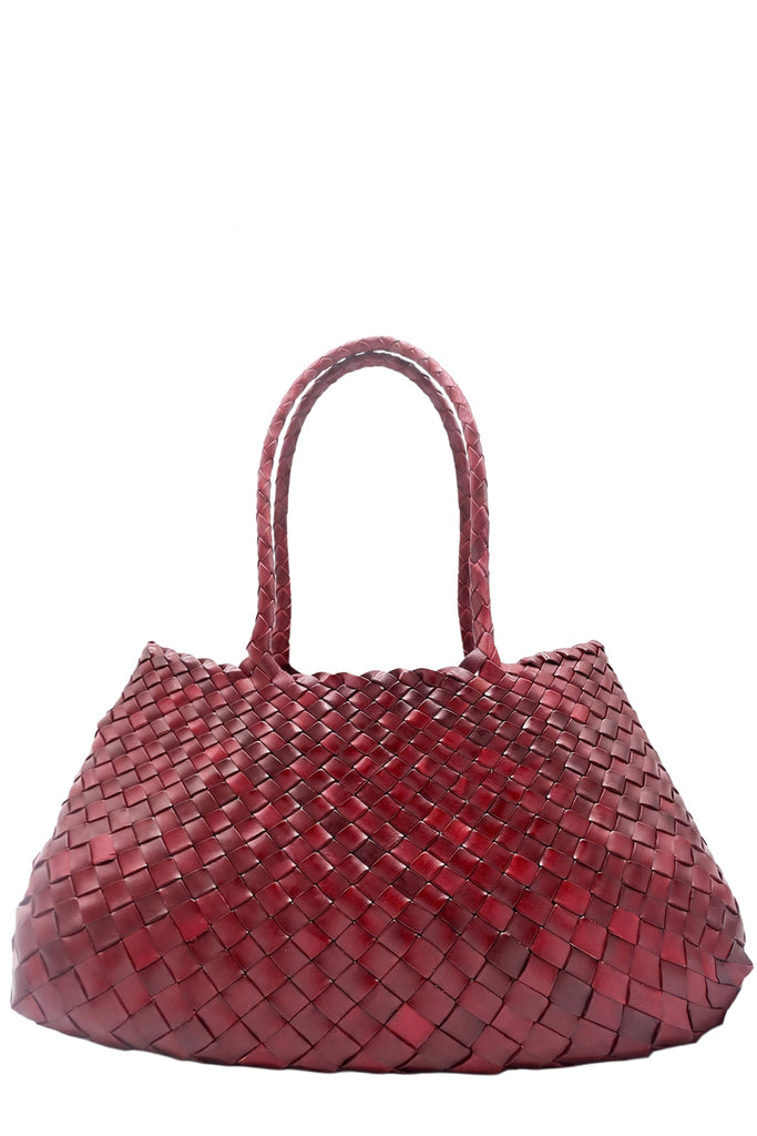 Big Santa Groce Woven Leather Bag