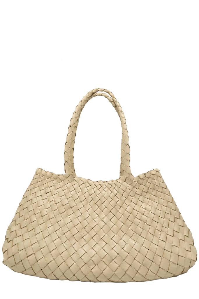 Big Santa Groce Woven Leather Bag