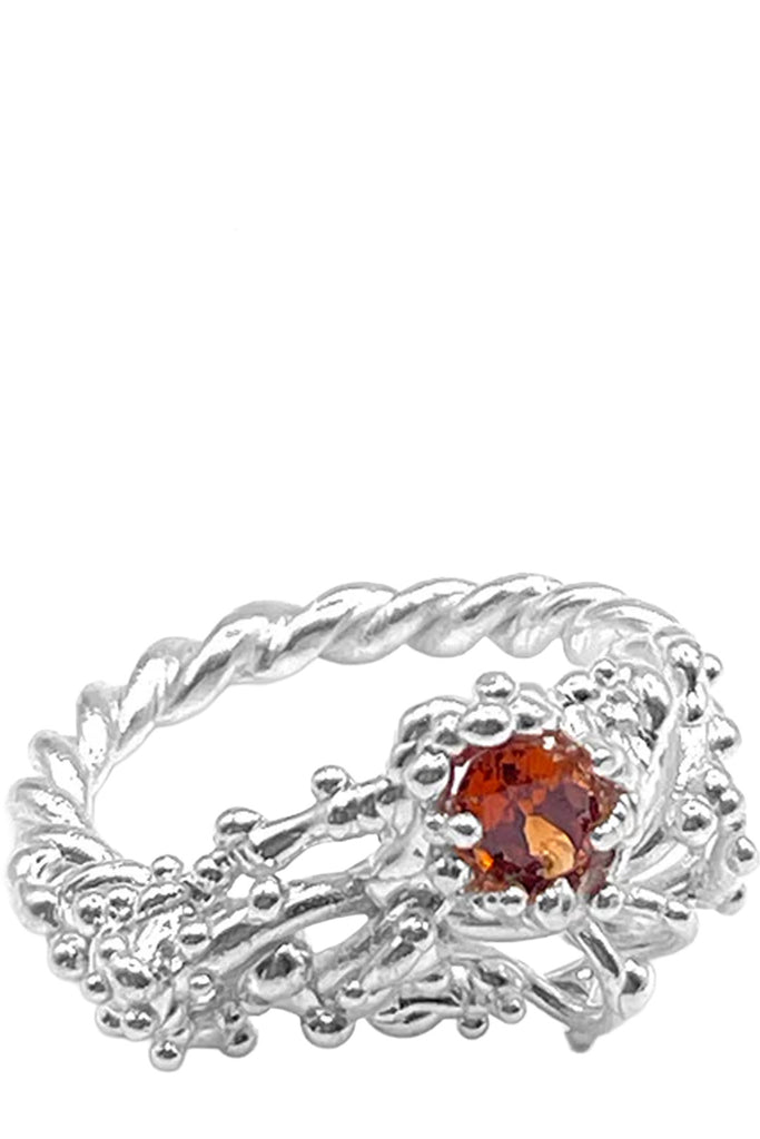Coral Grenat Small Ring