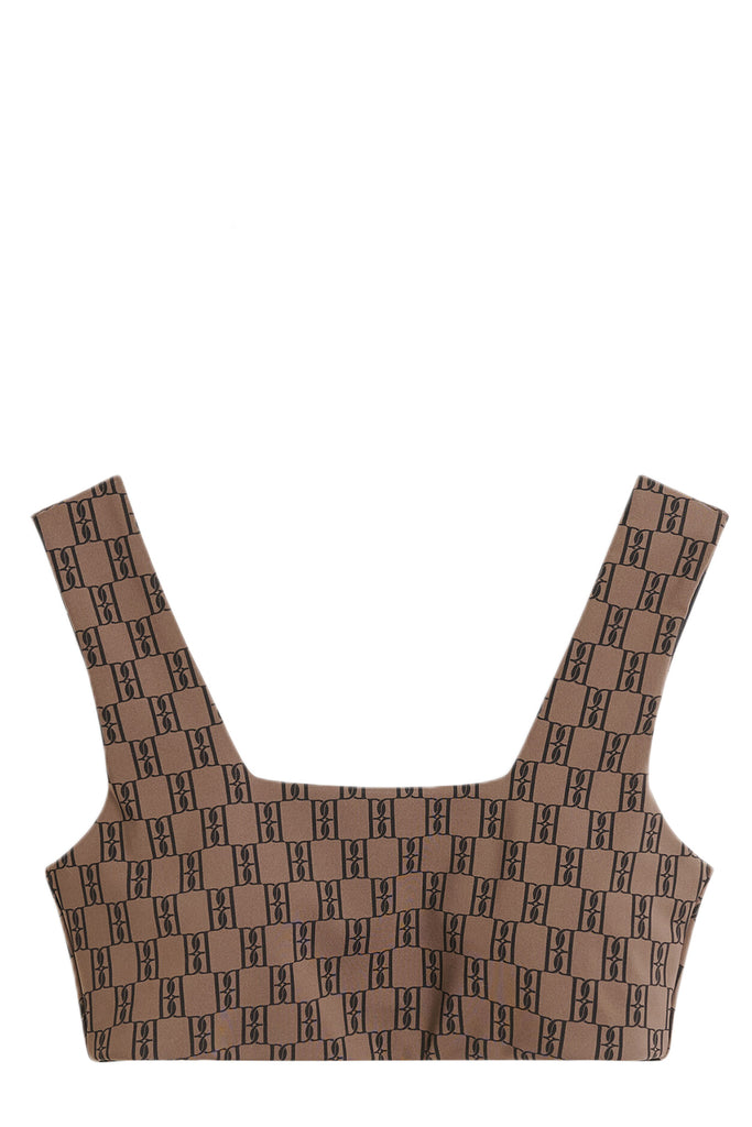 Braga Logo-Knit Crop Top