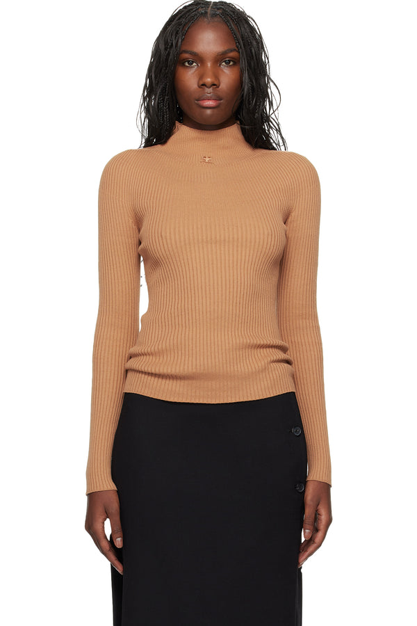 Mockneck Light Rib Sweater