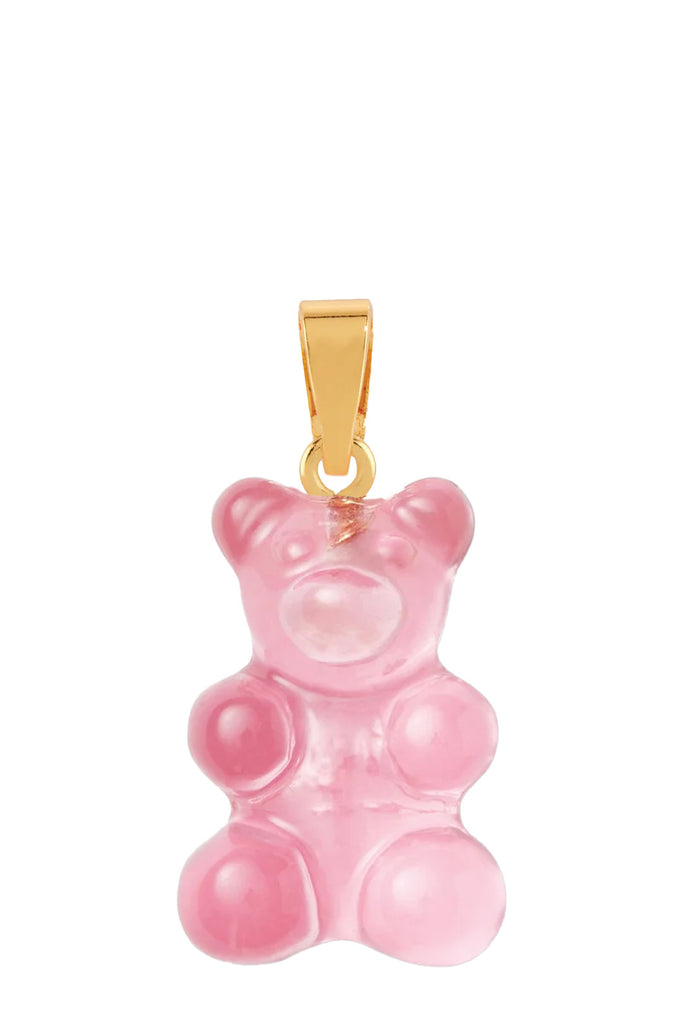 The Nostalgia Bear pendant with classic connector in gold and bubblegum colour from the brand CRYSTAL HAZE.