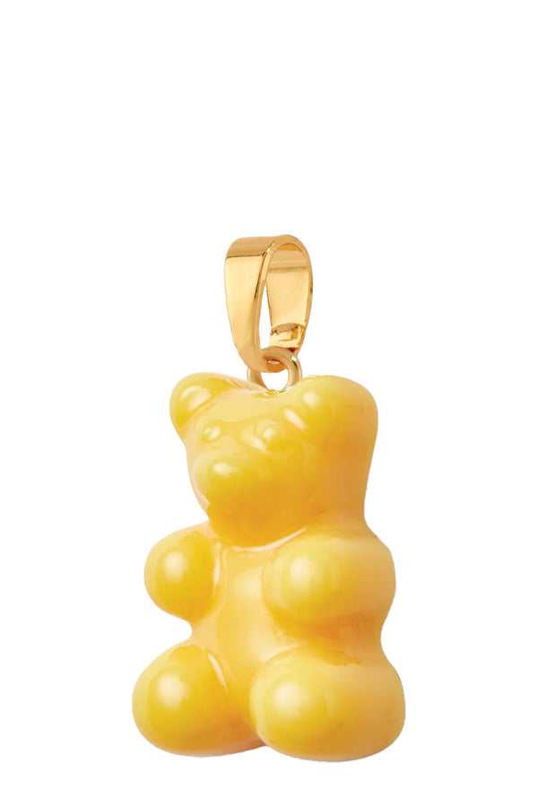 The Nostalgia Bear pendant with classic connector in gold and yellow colours from the brand CRYSTAL HAZE