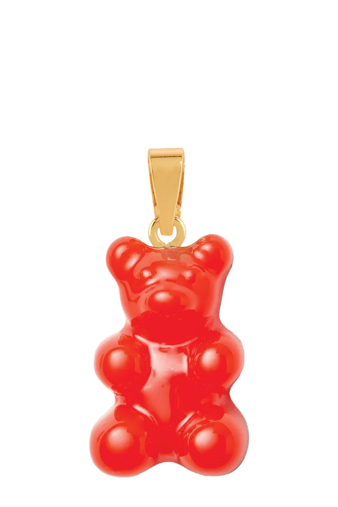 The Nostalgia bear pendant with classic connector in gold and sangria colour from the brand CRYSTAL HAZE