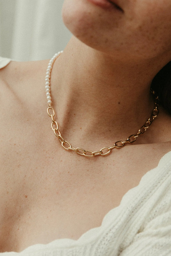 Tokyo Bi-Material Necklace