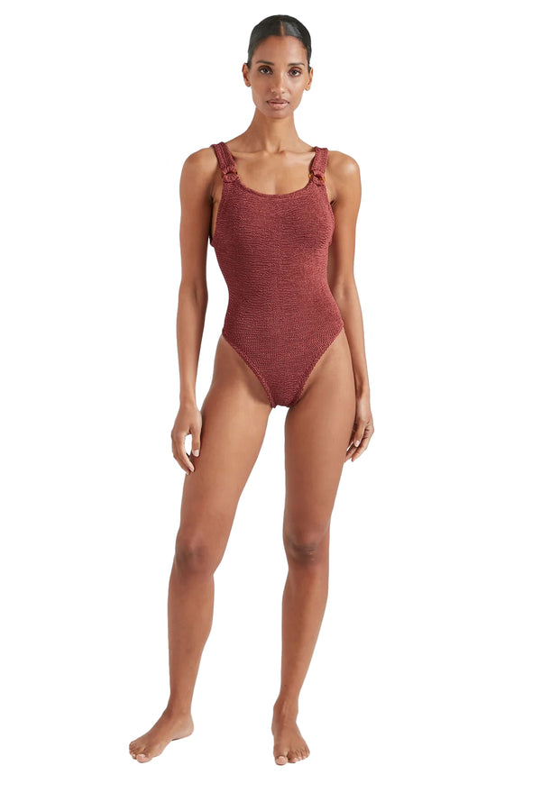 Domino Ring-Detail Swimsuit