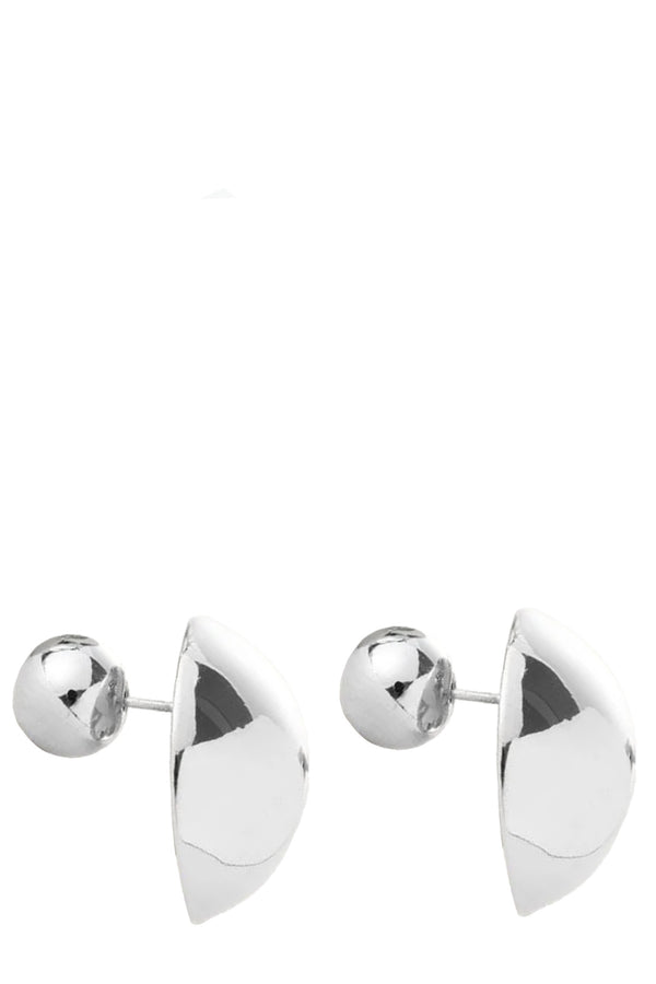 The Aurora earrings in silver colour from the brand JENNY BIRD