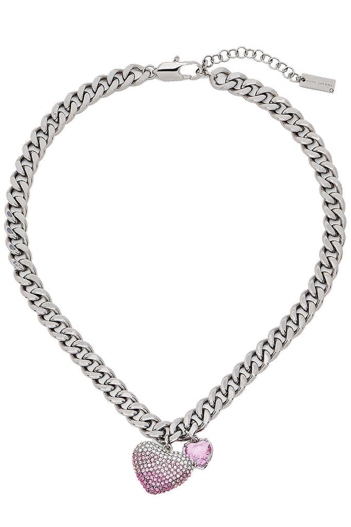 Heart Balloon Pave Necklace