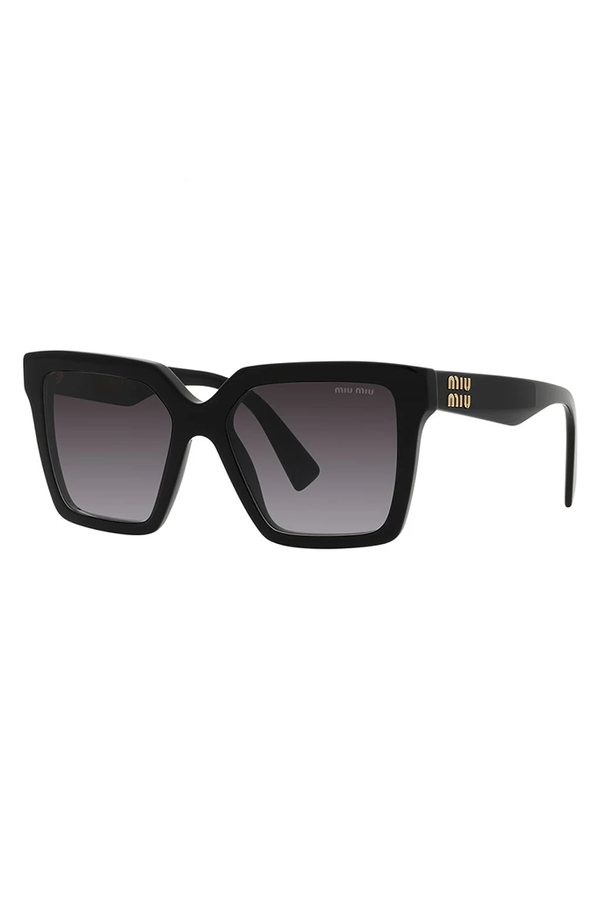 Rectangle Cat-Eye Black Sunglasses