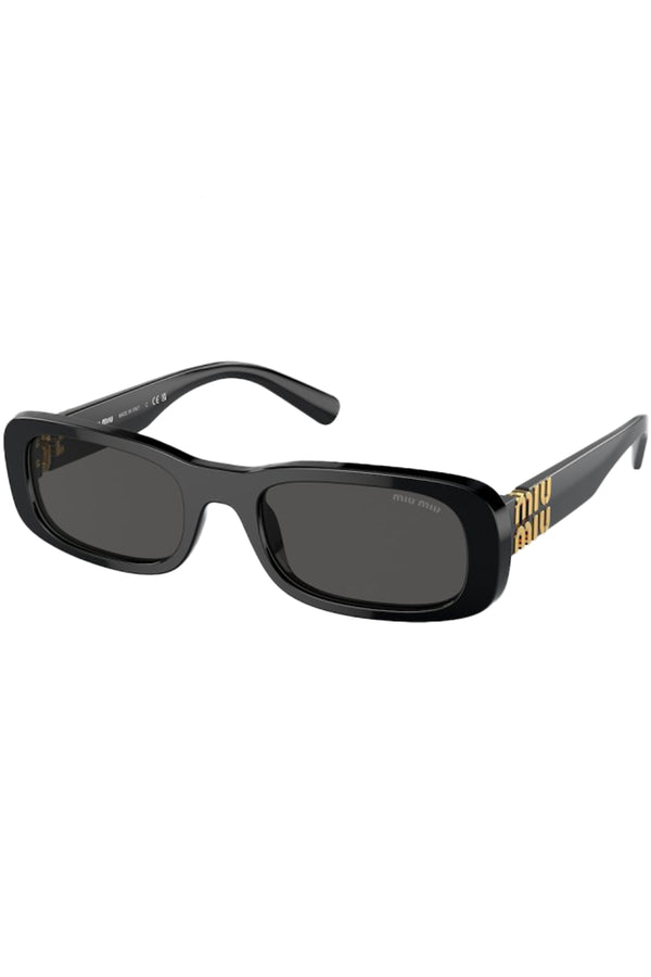 Rectangular Frame Logo Hinge Sunglasses