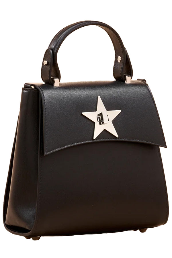 The Star curve mini bag in black and silver colour from the brand NINI