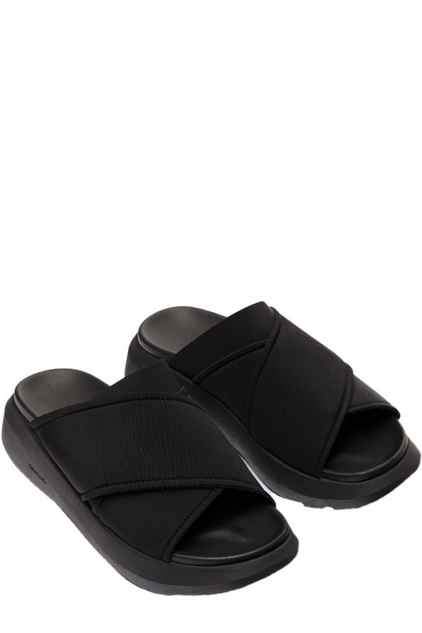 The Kris Neoprene Slides in black colour from the brand Onwuad