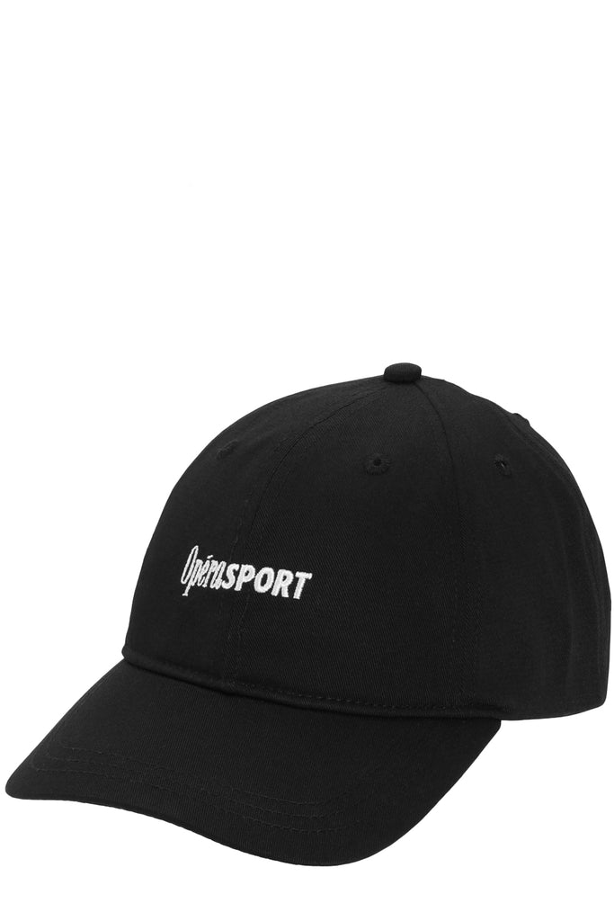 The Renè Unisex Organic Cotton Cap in black colour from the brand OpéraSport