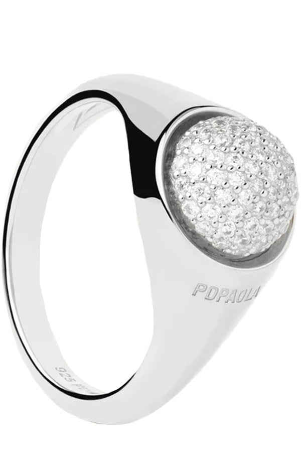 Pavé Moon Ring