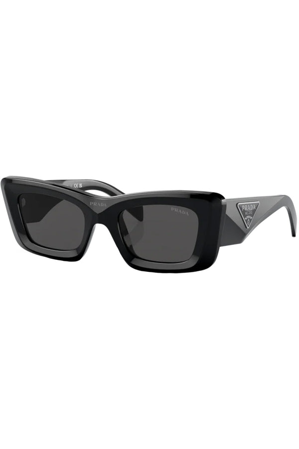 The cat-eye bold-frame signature logo-plaque sunglasses from the brand PRADA