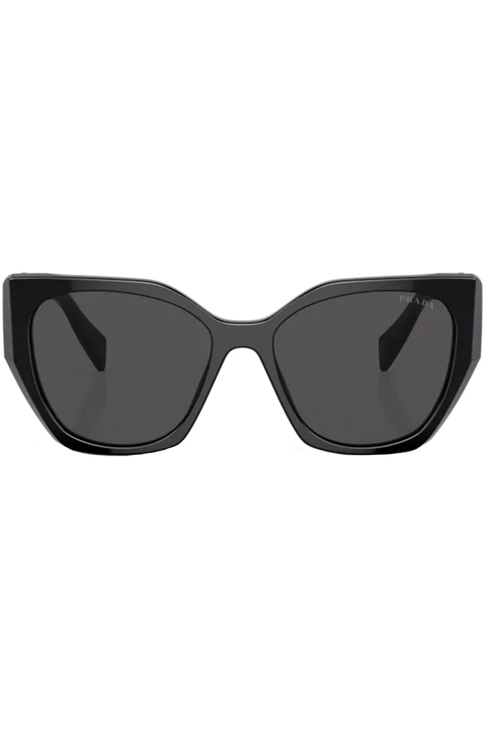 The pillow-frame geometric-temple sunglasses from the brand PRADA