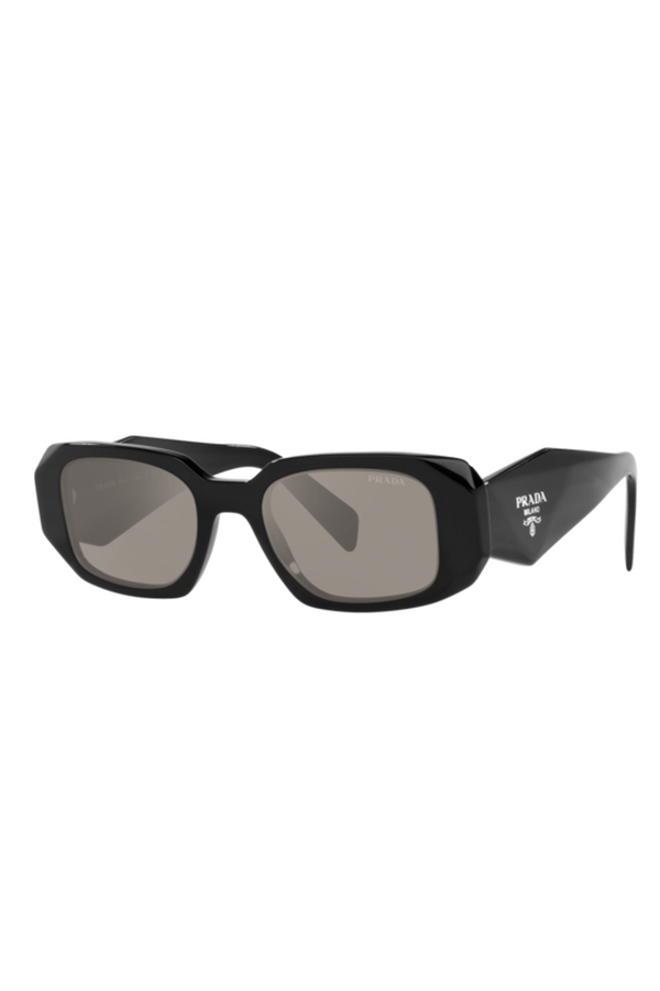 Rectangular Geometric-Temple Sunglasses