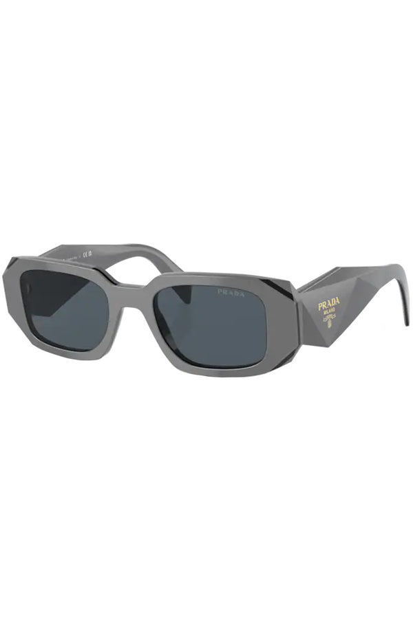 The rectangular geometric-temple dunglasses from the brand PRADA