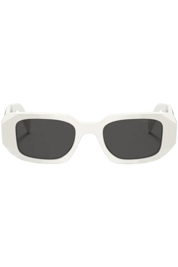 The rectangular geometric-temple sunglasses from the brand PRADA