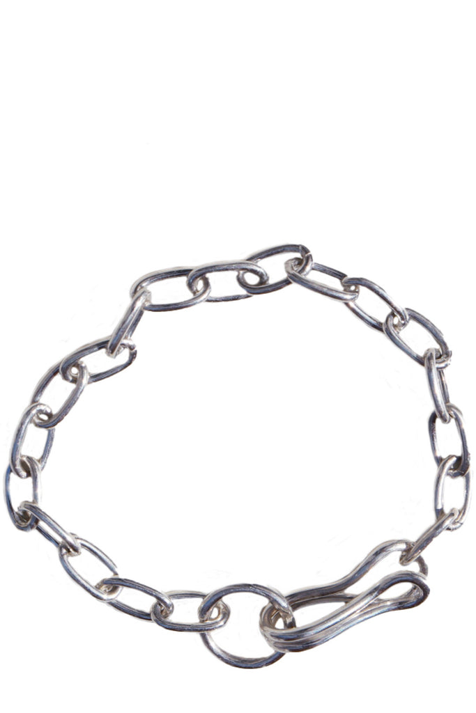 The girlfriend bracelet in silver colour from the brand SASKIA DIEZ