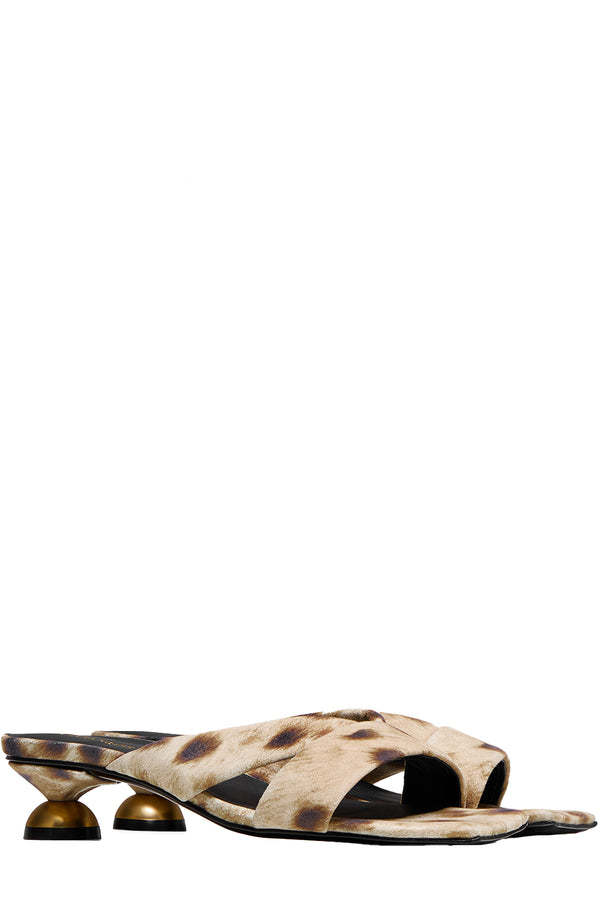 Mona Kitten Heel Mules