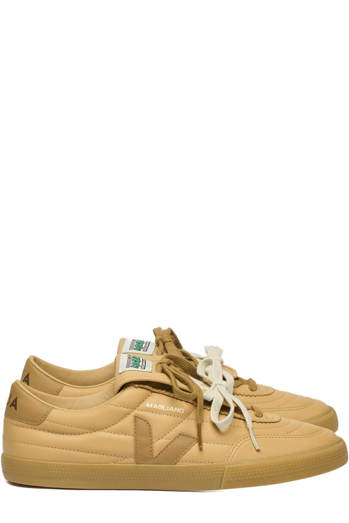Veja X Magliano Panenka Organic-Traced Leather Sneakers