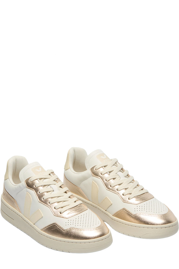V-90 Organic-Traced Leather Sneakers