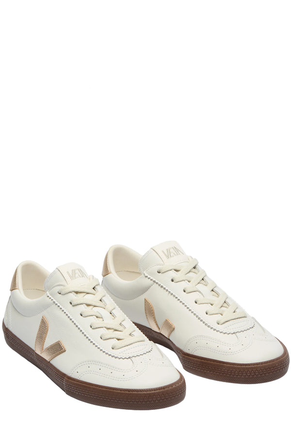 Volley Organic-Traced Leather Sneakers