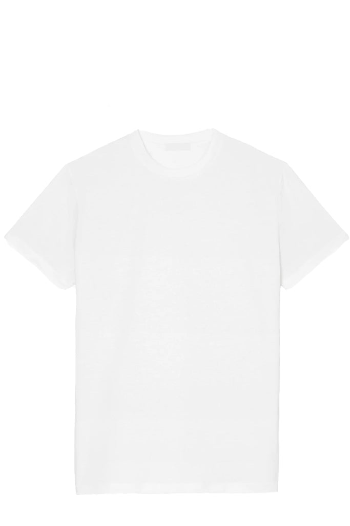 The Classic Boxy-Fit T-Shir in white colour from the brand Wardrobe.NYC