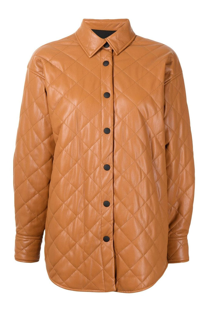 Quilted Vegan Leather Jacket