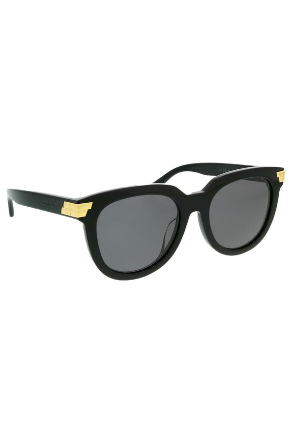 Bold Metal Detail Round Sunglasses