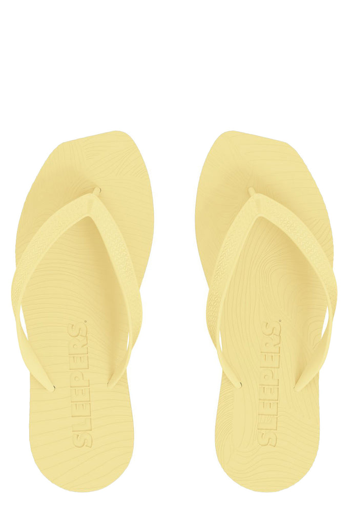 Tapered Platform Natural Rubber Flip-Flops