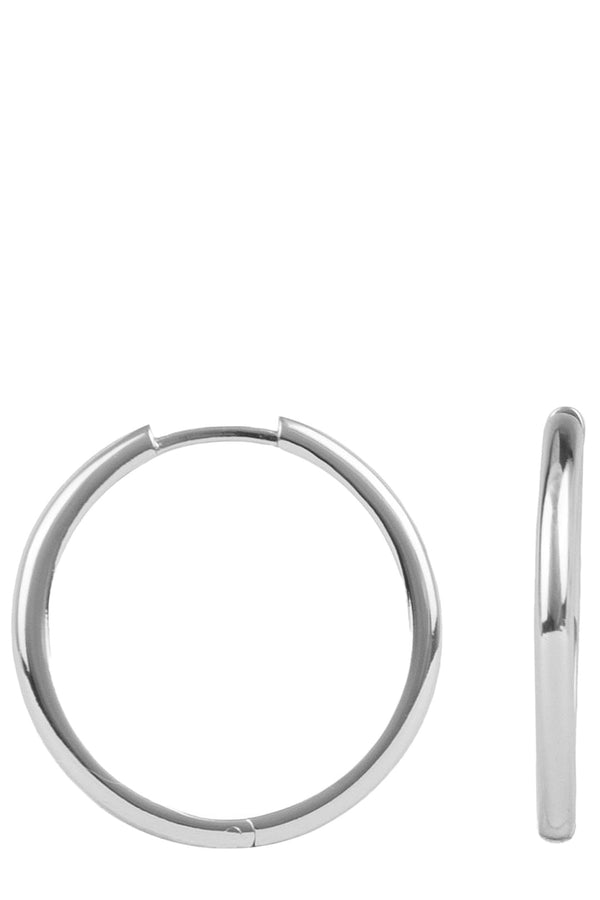 Plain Huggie Hoop Earrings