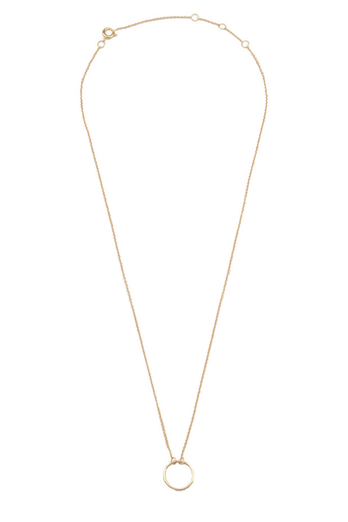 The Circle necklace in gold color from the brand All the Luck in the World