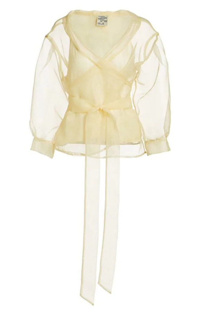 baum und pferdgarten milou chiffon wrap top vanilla custard yell attetszo kotos felso