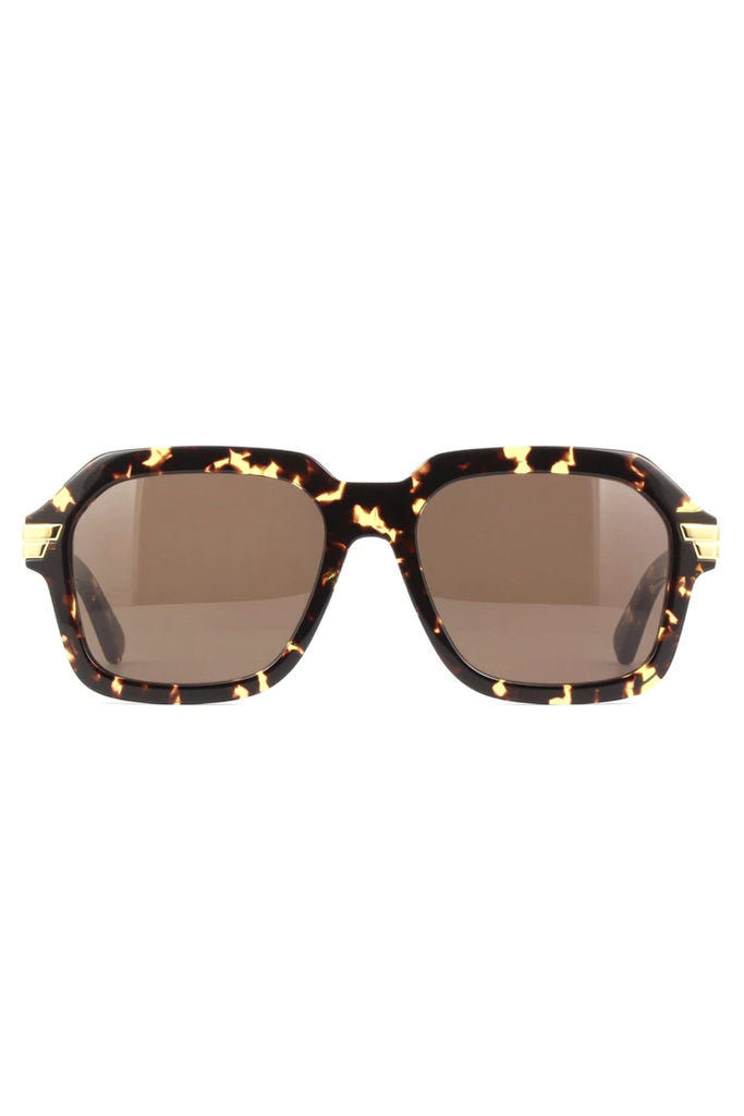 Bold Metal Detail Square Sunglasses