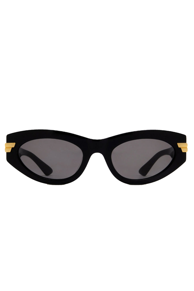 Bold Temple Round Cat Eye Sunglasses