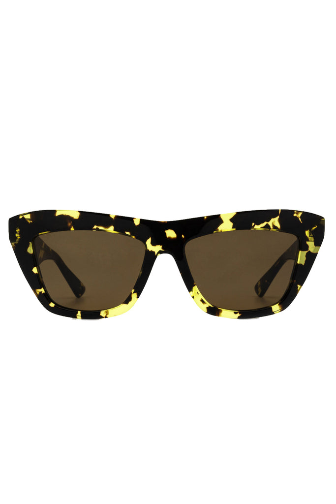 Geometrical Temple Cat Eye Sunglasses