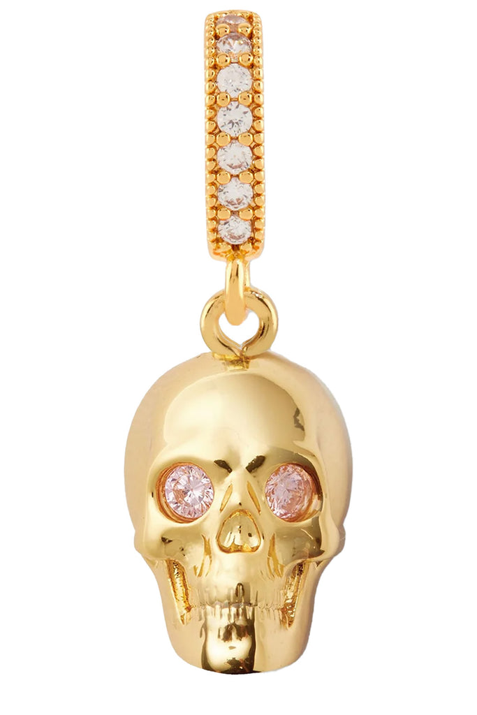 The Mr Nice pendant with pave connector in gold color from the brand CRYSTAL HAZE