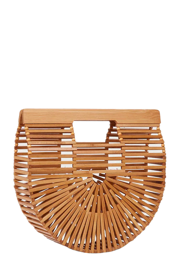 The Gaia's Ark mini bamboo clutch in natural color from the brand Cult Gaia