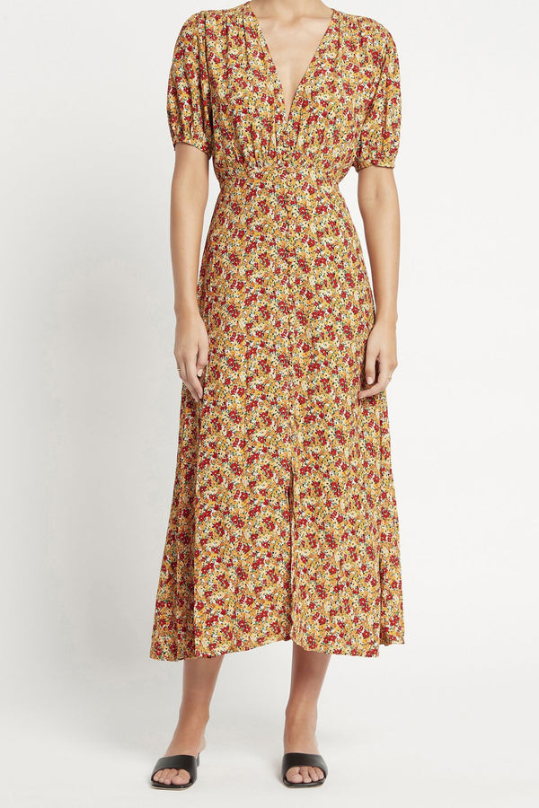 Bellavista Floral-Print Midi Dress