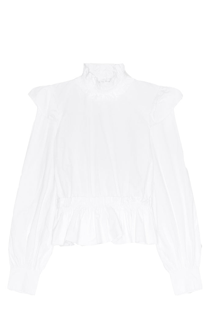 Frilled Organic Cotton Blouse